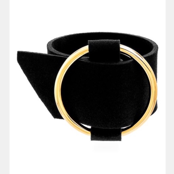 bliss Jewelry - 14K Gold Plated Brass Open Circle Cuff Bracelet